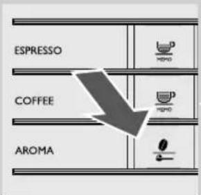 SAECO Moltio HD8769 - Réglage arôme (intensité du café) - 1