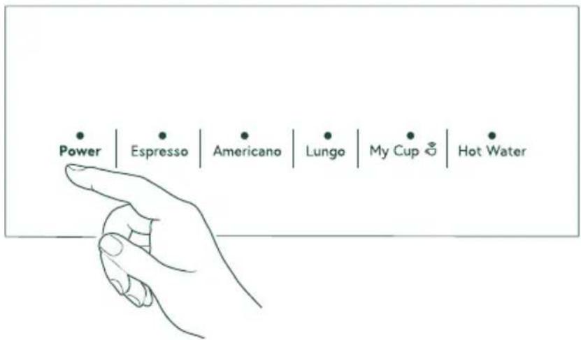 Café AFFETTO C7CEBBS4RW3 - How to Turn on the Machine - 1