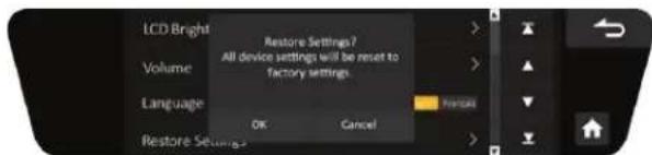 ALPINE DME-R1200 - Restore Settings - 1