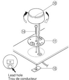 Lead hole Trou de conducteur