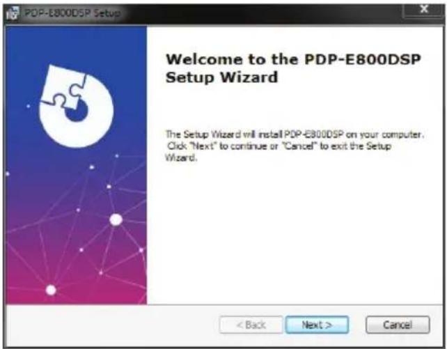 ALPINE PDP-E800DSP - Captures d'écran du processus d'installation Windows : - 1
