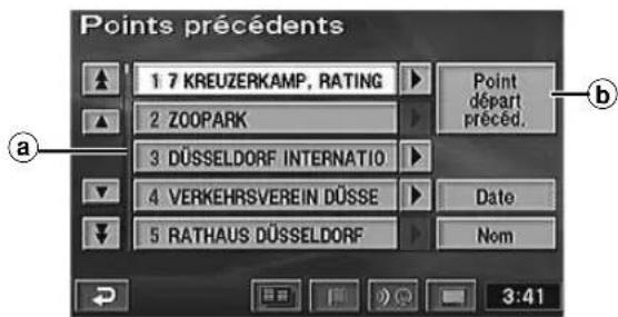 Points précédents 1 7 KREUZERKAMP, RATING 2 ZOOPARK 3 DÜSSELDORF INTERNATIO 4 VERKEHRSVEREIN DÜSSE 5 RATHAUS DÜSSELDORF Point départ précéd. Date Nom 3:41 a b