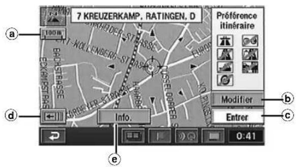7 KREUZERKAMP, RATINGEN, D Préférence itinéraire a 100 m BHAT STASSE 17 NOVELBERS STASSE EURO d ABRIGIER STASSE AURGIER STASSE AURGIER STASSE b c Enterer 0:41 Info. e