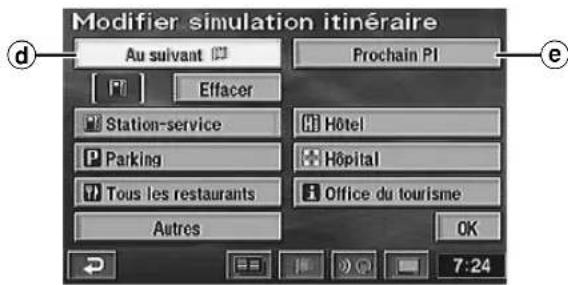 Modifier simulation itinéraire Au suivant Prochain PI Effacer Station-service Hôtel Parking Hôpital Tous les restaurants Office du tourisme Autres OK 7:24