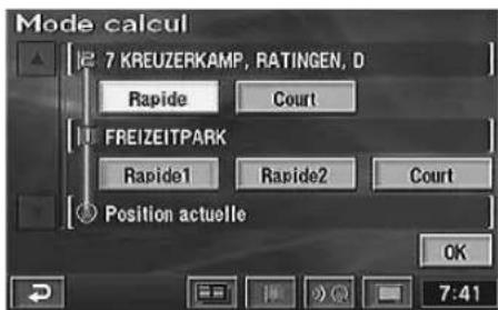 Mode calcul 7 KREUZERKAMP, RATINGEN, D Rapide Court FREIZEITPARK Rapide1 Rapide2 Court Position actuelle OK 7:41
