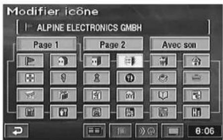 Modifier icône ALPINE ELECTRONICS GMBH Page 1 Page 2 Avec son 8:06