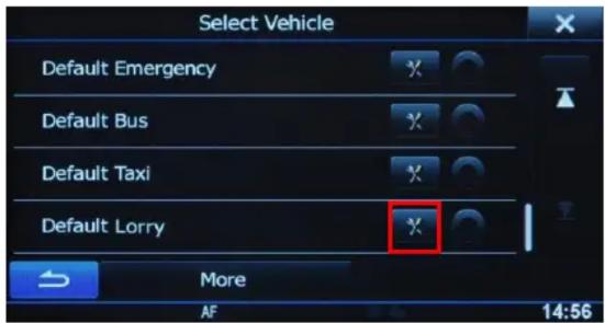 ALPINE TRUCK-G500 - Comment procéder aux réglages des gabarits poids lourds dans le logiciel de navigation des : - 5
