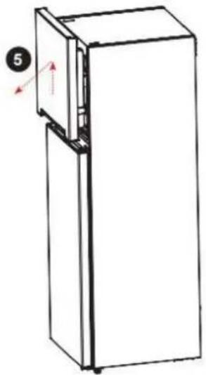 BRANDT BFD6542NX - Reversing the opening direction of the doors - 2