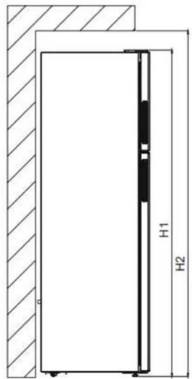 BRANDT BFD6542NX - Space required - 1