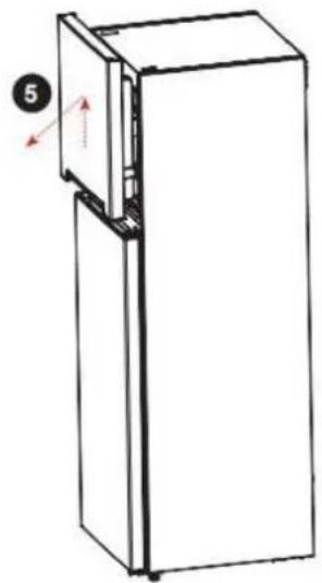 BRANDT BFD6542NX - Inversión del sentido de aperture de las puertas - 2