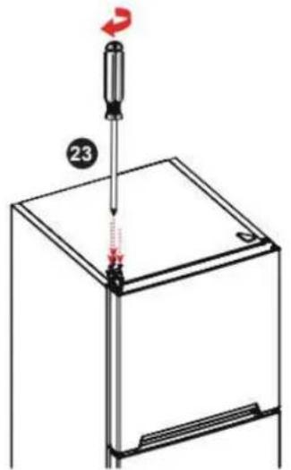 BRANDT BFD6542NX - Inversión del sentido de aperture de las puertas - 13