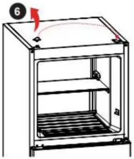 BRANDT BFD6542NX - Inversión del sentido de aperture de las puertas - 3