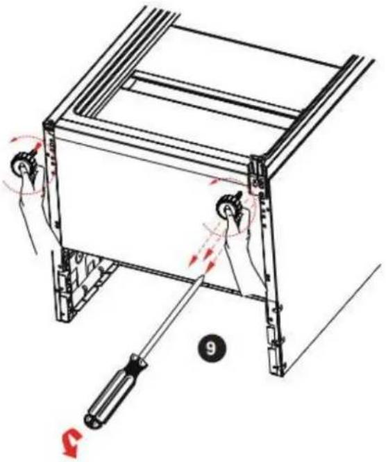 BRANDT BFD6542NW - Inversion du sens d'ouverture des portes - 5