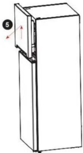 BRANDT BFD6542NW - Inversión del sentido de aperture de las puertas - 2