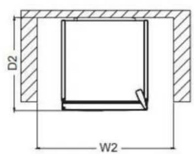 BRANDT BFD6542NW - Espacio minimumo necessities - 3