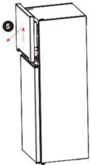 BRANDT BFD6542NW - Reversing the opening direction of the doors - 2