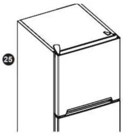 BRANDT BFD6542NW - Inversión del sentido de aperture de las puertas - 15