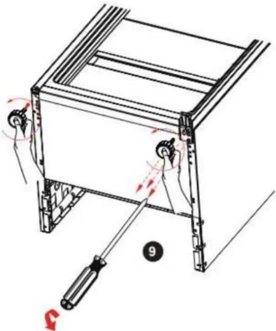 BRANDT BFD6542NW - Reversing the opening direction of the doors - 5