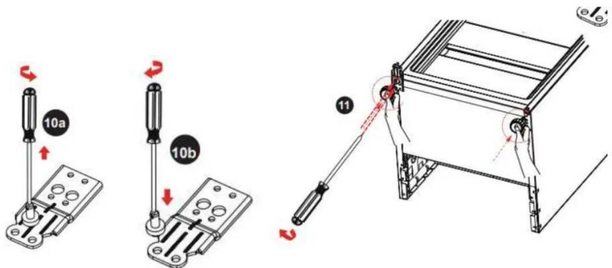 BRANDT BFD6542NW - Reversing the opening direction of the doors - 6