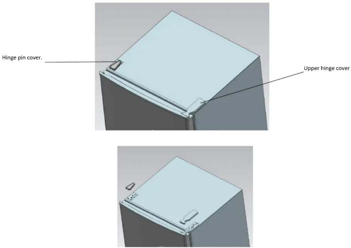 BRANDT BFD6510EW - Reversing the opening direction of the doors - 1