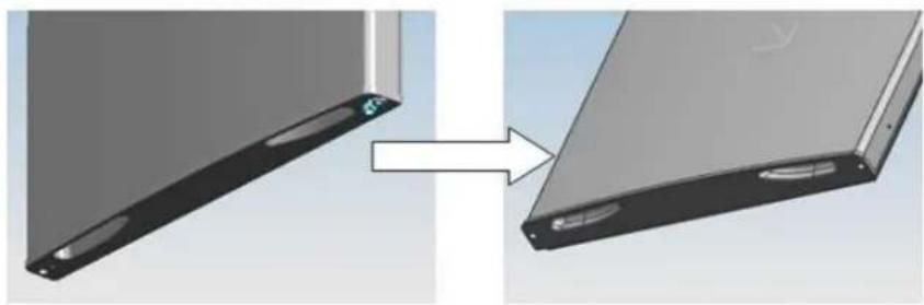 BRANDT BFD6510EW - Reversing the opening direction of the doors - 4