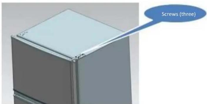 BRANDT BFD6510EW - Reversing the opening direction of the doors - 2