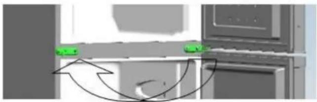 BRANDT BFD6510EW - Reversing the opening direction of the doors - 9