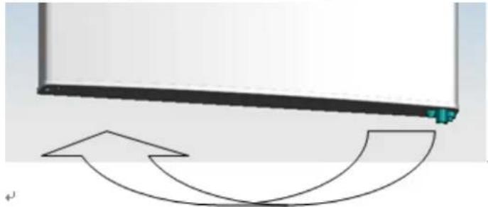 BRANDT BFD6510EW - Inversion du sens d'ouverture des portes - 3