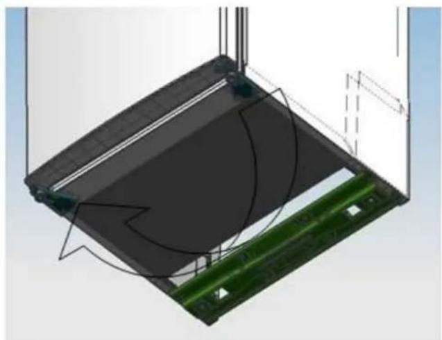 BRANDT BFD6510EW - Inversión del sentido de apertura de las puertas - 8