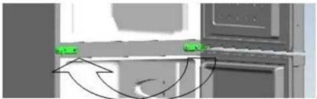 BRANDT BFD6510EW - Inversion du sens d'ouverture des portes - 5