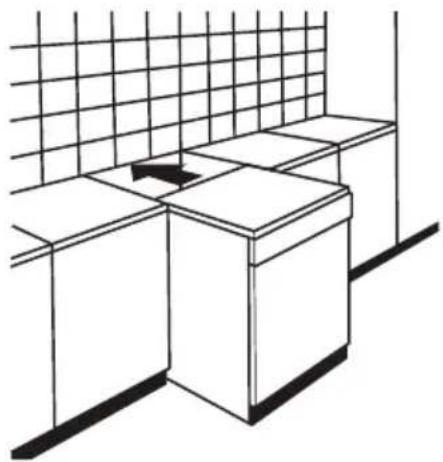 BRANDT BF3534CX - Installation entre des placards - 1