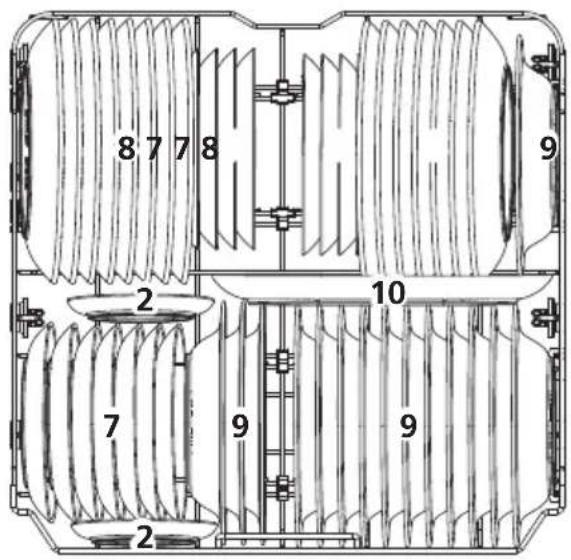 BRANDT BDF534DX - Lower basket: - 1