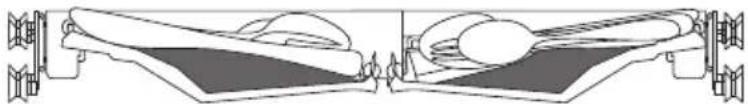 BRANDT BDF534DX - Retrait facile des couverts - 1