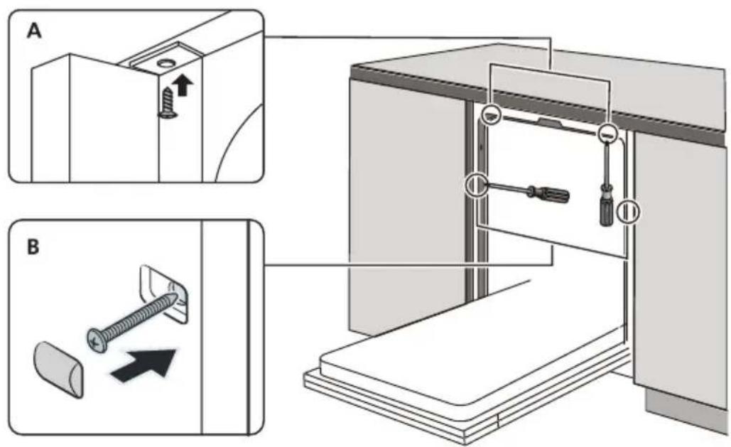 BRANDT BDF534DX - Étape 4. Étapes d'installation du lave-vaisselle - 2