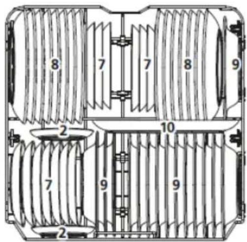 BRANDT BDF534DX - Bandeja inferior: - 1