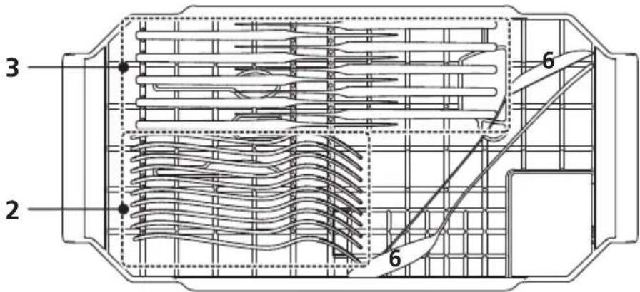 BRANDT BDF424VDX - Bandeja de cubiertos: - 1
