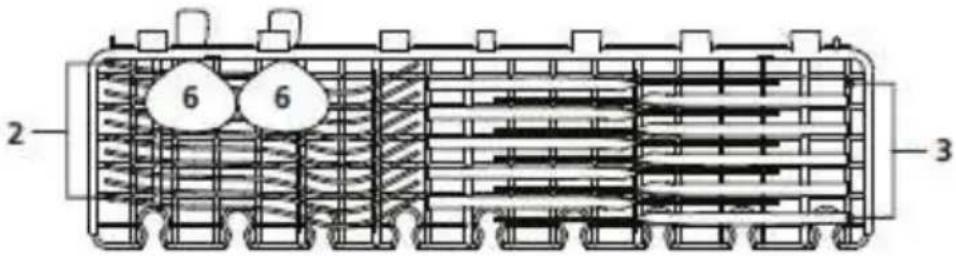 BRANDT BF3424CW - Bandeja de cubiertos: - 1