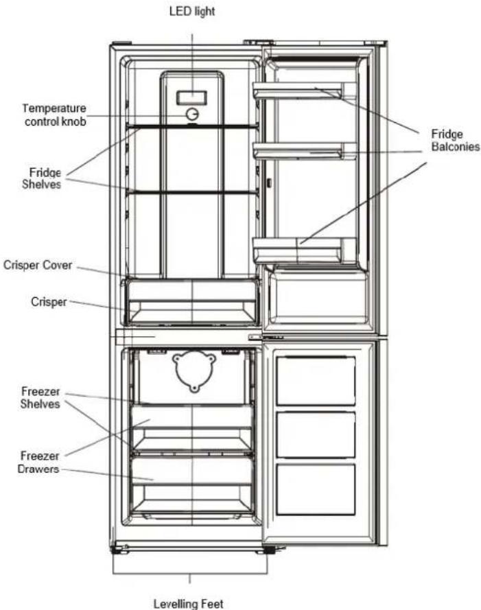 BRANDT BFC8600EX - Layout and presentation of your appliance - 1