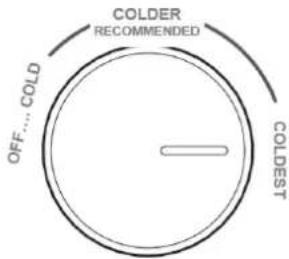BRANDT BFC8600EX - Temperature setting of the Fridge Compartment - 1