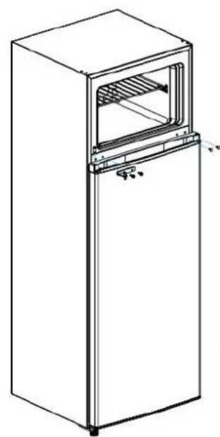 BRANDT BFD4355EW - Invertir el sentido de la puerta - 10