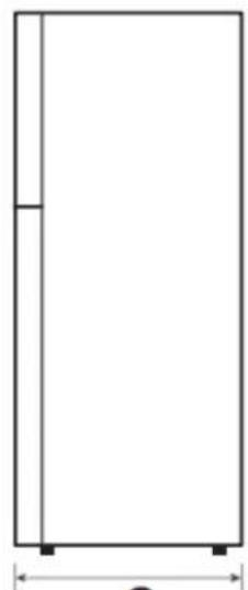 BRANDT BFD4355EW - Dimensions et espaces - 3