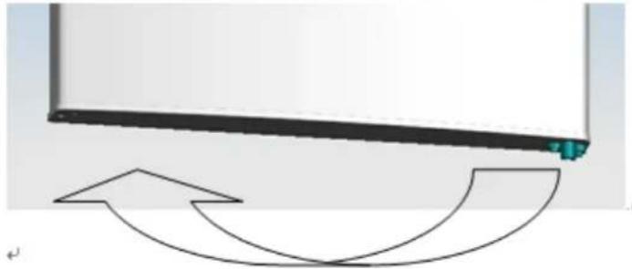 BRANDT BFD6510SW - Inversion du sens d'ouverture des portes - 6