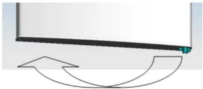 BRANDT BFD6510SW - Αντιστροφή της κατεύθυνσης ανοίγματος της πόρτας - 3