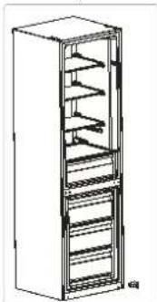 BRANDT BFC2062NX - Inversión del sentido de apertura de las puertas - 4