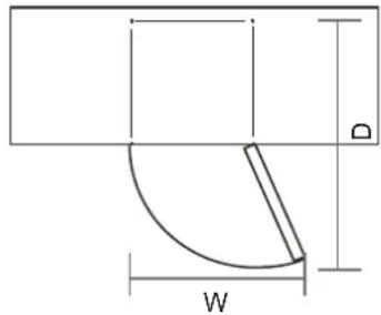 BRANDT BFC2062NX - Space required - 1