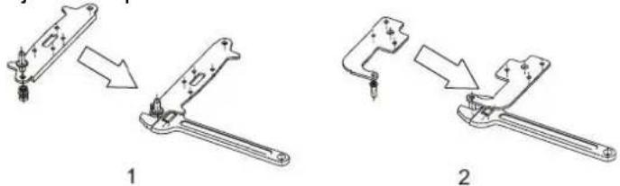 BRANDT BFC8562NX - Inverser le sens d'ouverture des portes - 6