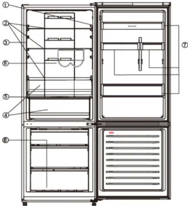 BRANDT BFC8570NX - Agencement et présentation de votre appareil - 1