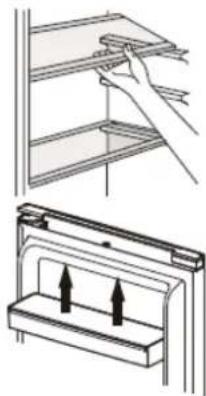 BRANDT BFC8570NX - Using the shelves - 1