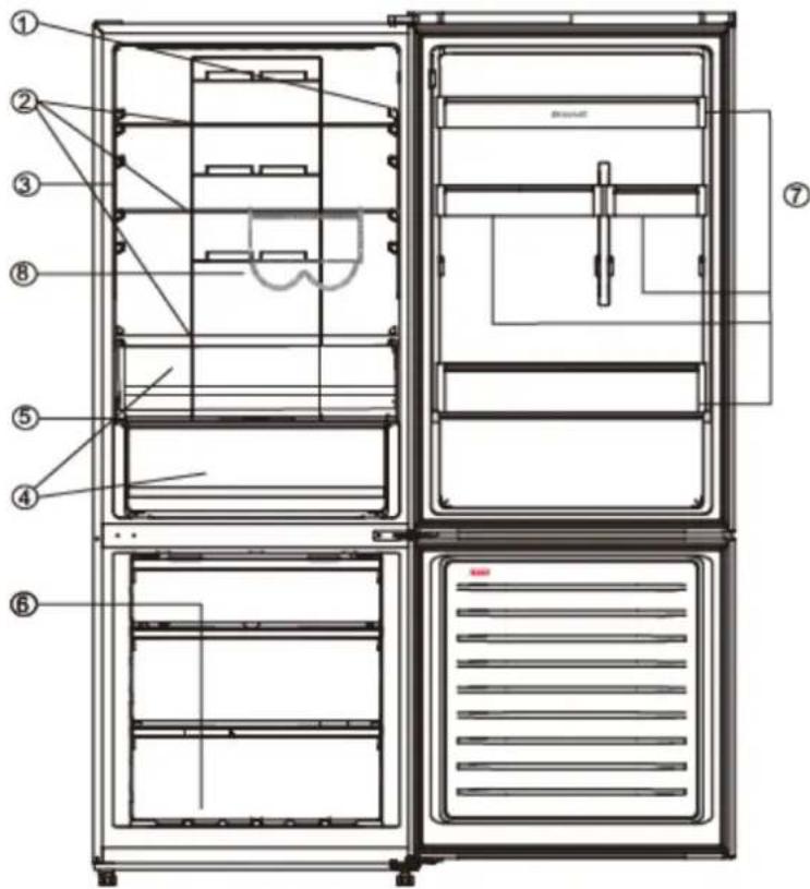 BRANDT BFC8570NX - Layout and presentation of your appliance - 1