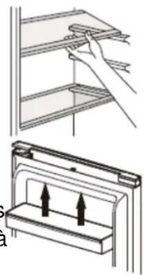 BRANDT BFC8562NW - Utilisation des clayettes - 1
